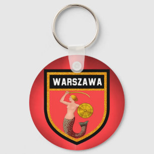 Warschau Flag Sleutelhanger