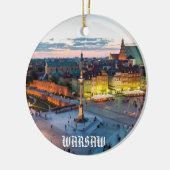 Warschau kerstversiering keramisch ornament (Links)