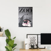 Warschau Polen bezoekt de dierentuin Hippo 1967 Po Poster (Thuiskantoor)
