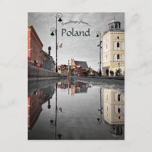 Warschau Polen Briefkaart (Voorkant)