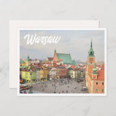 Warschau Polen Foto Briefkaart (Voorkant / Achterkant)