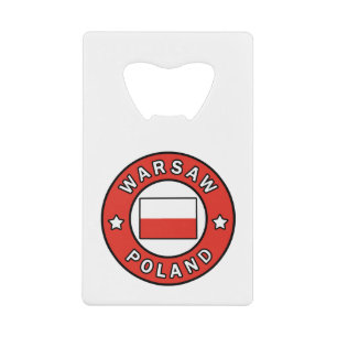 Warschau Polen Kredietkaart Flessenopener