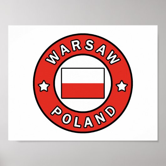 Warschau Polen Poster (Voorkant)