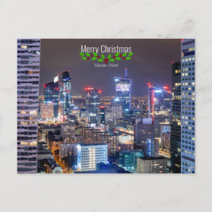Warschau, Polen, Prettig Kerstmis, Briefkaart