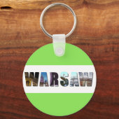 Warschau Polen Sleutelhanger (Achterkant)