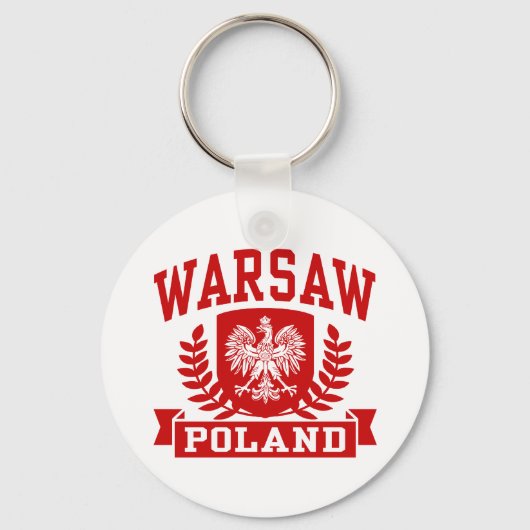 Warschau Polen Sleutelhanger (Voorkant)