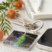 Warschau, Poolse kerstfeestdag Sleutelhanger (Voorkant Rechts)