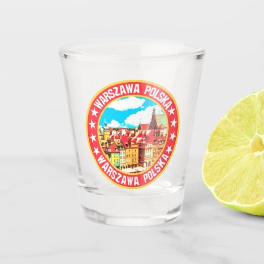 Warschau Shot Glas (Voorkant)