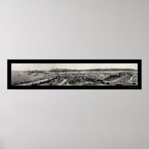 Warship Havana Harbour Foto 1929 Poster