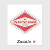 Warszawa Polen Vintage Sticker (Vel)