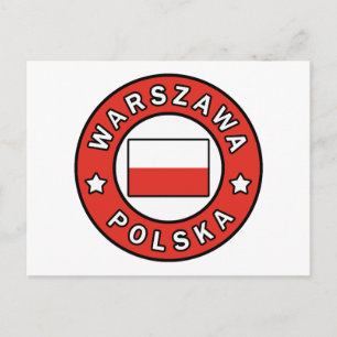 Warszawa Polska Briefkaart