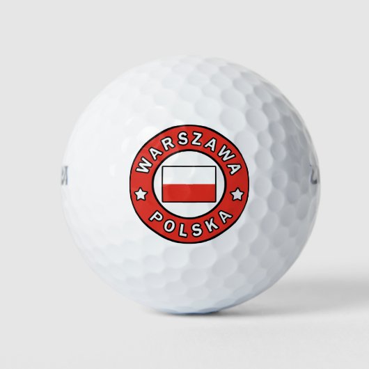 Warszawa Polska Golfballen (Voorkant)