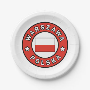 Warszawa Polska Papieren Bordje