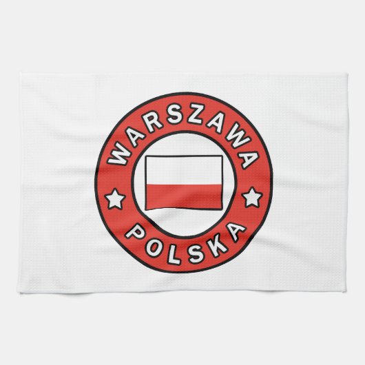 Warszawa Polska Theedoek (Horizontaal)