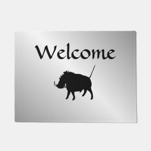 Wart Hog Silver Deurmat (Voorkant)