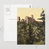 Wartburg, van het Castle Eisenach, Thüringen, Duit Briefkaart (Voorkant / Achterkant)