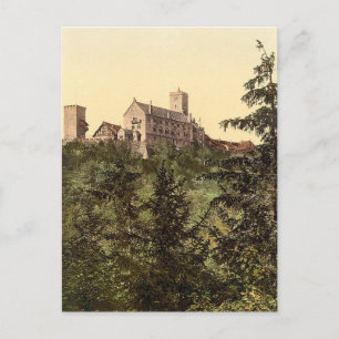 Wartburg, van het Castle Eisenach, Thüringen, Duit Briefkaart