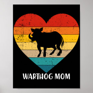 Warthog Moeder Moederdag Dierenvriend Poster