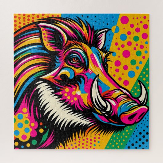 Warthog Pop Art 600 Stuk Puzzel (Verticaal)