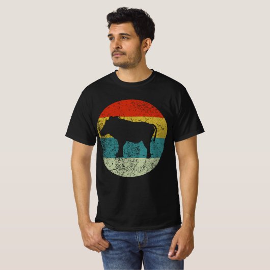 Warthog retro silhouet 70s t-shirt (Voorkant volledig)