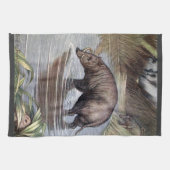 Warthog van Louis Sargent,  wilde dieren Theedoek (Horizontaal)