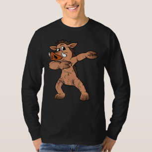 Warthog Wild Boar Animal Dabbing Dab Dansk Vinta T-shirt