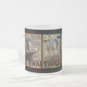 WARTHOGS met beschrijving Matglas Koffiemok (Voorkant links)