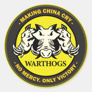 Warthogs Ronde Sticker