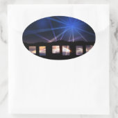 WARTIME GHOSTS WALES UK OVALE STICKER (Tas)