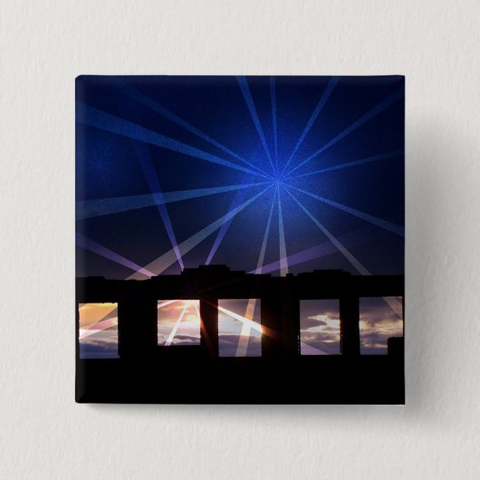 WARTIME GHOSTS WALES UK VIERKANTE BUTTON 5,1 CM (Voorkant)