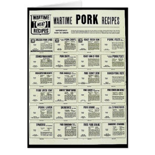 Wartime Pork Recipes