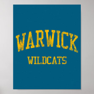 Warwick middelbare school hs warwick ny vintage sp poster