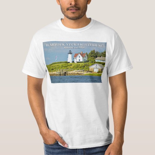 Warwick Neck Lighthouse, Rhode Island T-Shirt (Voorkant)