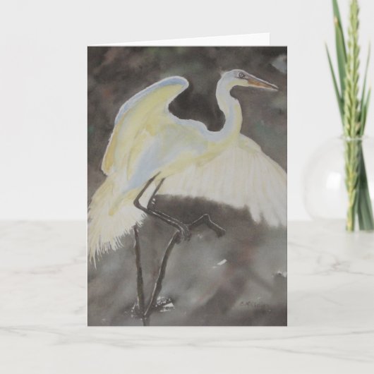 Wary Landing Note Kaart Waterverf door E.McClellan (Voorkant)