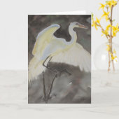 Wary Landing Note Kaart Waterverf door E.McClellan (Gele Bloem)