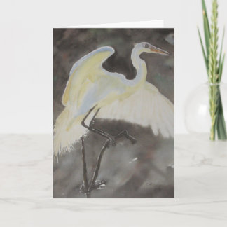 Wary Landing Note Kaart Waterverf door E.McClellan