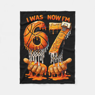 Was 6 7 verjaardag basketball 6 7 meme 7de verjaar fleece deken