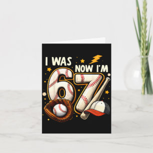 Was 6 7 verjaardag jongen honkbal grappig 6 7 meme kaart