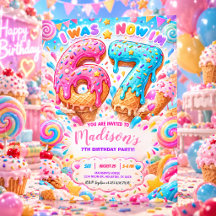 Was 6 Nu ben ik 7 Candy Thema Verjaardagsfeestje
