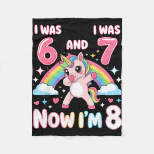 Was 6 was 7 8 jaar oud meisje verjaardag outfit 6 fleece deken