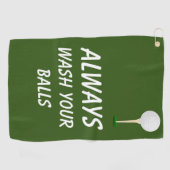 Was altijd je Balls Golf Funny Humor Golfhanddoek (Horizontaal)