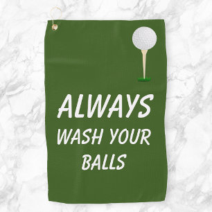 Was altijd je Balls Golf Funny Humor Golfhanddoek