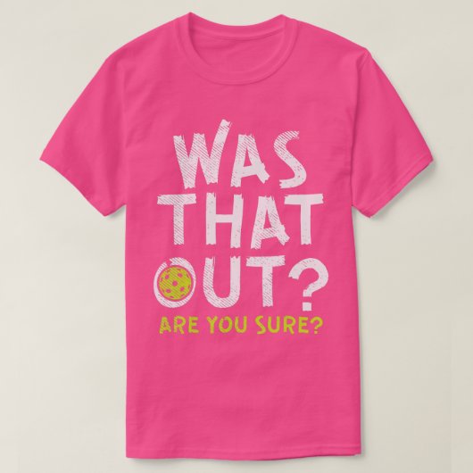 Was dat uit Pickleball Pickle Ball speler Mannen W T-shirt (Design voorkant)