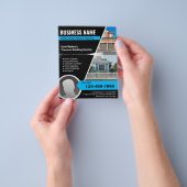 Was de druk op de wasmachine Pro House Cleaning Flyer (Hand)
