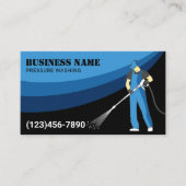 Was de druk Wasenergie Modern Blue Cleaning Visitekaartje (Voorkant)