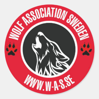 WAS dekal Ronde Sticker