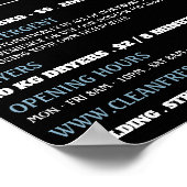 Was- en wasmachines, was- en reinigingsapparatuur poster (Hoek)