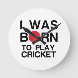 WAS GEBOREN OM CRICKET TE SPELEN RONDE KLOK