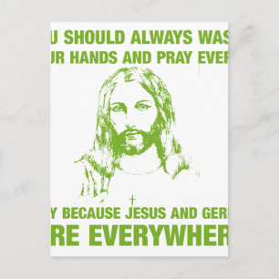 Was je handen en gebeden - Jezus en Germen... Briefkaart