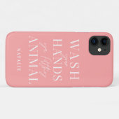 Was je handen en vuil dier grappig Case-Mate iPhone case (Achterkant (horizontaal))
